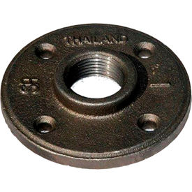 MSI Products 1" 150lb Black Malleable Iron Floor Flange 150-300 PSI 