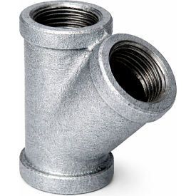 1-1/2" 150lb Galvanized Malleable Iron 45 Y Lateral, 150-300 PSI view 2