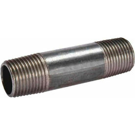 MSI Products 1" x 2" Schedule 80 Black Carbon Steel Seamless Nipple 1900-8600 PSI 