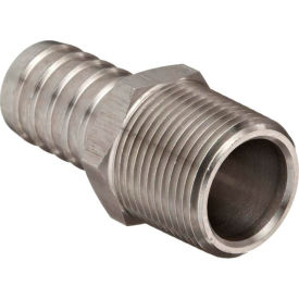 1/4" MPT x 1/4" 316 Stainless Steel Hose Barb, Class 150 view 2