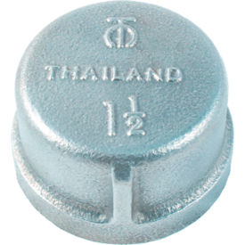 3" 300lb Galvanized Malleable Iron Cap, 350-600 PSI view 2