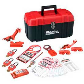 Master Lock Company 1457E410KA Master Lock® Personal Safety Lockout Kit, Electrical Focus, Keyed Alike, 1457E410KA image.