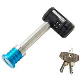 Master Lock Company 1480DAT Master Lock® Barbell™ Receiver Lock, Stainless Steel, 5/8" image.