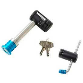 Master Lock Company 1481DAT Master Lock® Barbell™ Receiver Lock W/Adjustable Coupler Latch Lock, 5/8" image.