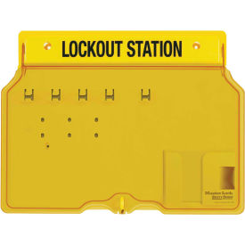 Master Lock Company 1482B Master Lock® 4 Padlock Station With Cover, Unfilled, 1482B image.