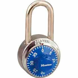 Master Lock Company 1502LFBLU Master Lock® No. 1502LFBLU General Security Combo Padlock LF Shackle - Blue Dial image.