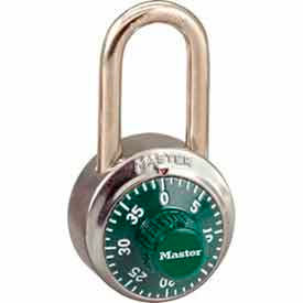Master Lock Company 1502LFGRN Master Lock® No. 1502LFGRN General Security Combo Padlock LF Shackle - Green Dial image.