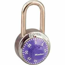 Master Lock Company 1502LFPRP Master Lock® No. 1502LFPRP General Security Combo Padlock LF Shackle - Purple Dial image.