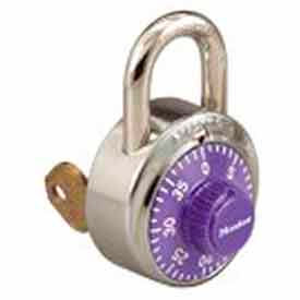 Master Lock Company 1525EZRCPRP Master Lock® No. 1525EZRCPRP General Security Simple Combination ADA Inspired Padlock - Purple image.