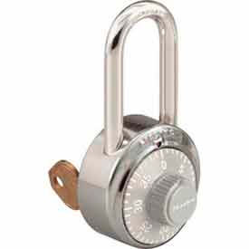 Master Lock Company 1525LFGRY Master Lock® No. 1525LFGRY General Security Combo Padlock - Key Control - LF Shackle - Grey image.