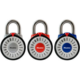 Master Lock Company 1588D Master Lock® No. 1588D Magnification Combination Dial Padlock 7/8" Shackle - Assorted Colors image.
