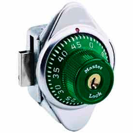 Master Lock Company 1630MDGRN Master Lock® No. 1630MDGRN Built-In Combination Lock Green Metal Dial - Right Hinged image.