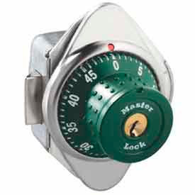 Master Lock Company 1654MDGRN Master Lock® No. 1654MDGRN Built-In Combo Lock for Horizontal Latch Box Locker - Green - RH image.