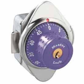 Master Lock Company 1654MDPRP Master Lock® No. 1654MDPRP Built-In Combo Lock for Horizontal Latch Box Locker - Purple- RH image.