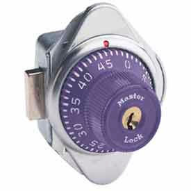 Master Lock Company 1670MDPRP Master Lock® No. 1670MDPRP Built-In Combination Deadbolt Lock - Purple Dial - Right Hinged image.