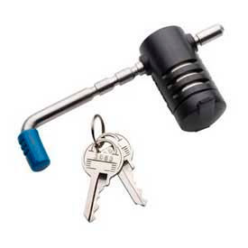 Master Lock Company 2847DAT Master Lock® Adjustable Coupler Latch Lock, Stainless Steel image.