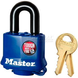 Master Lock Company 312 Master Lock® No. 312 General Security Weather Resistant Covered Laminated Padlocks image.