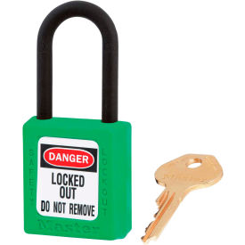 Master Lock Company 406KAGRN Master Lock® Dielectric Zenex™ 406KAGRN Padlock, 1-1/2"W x 1-1/2"H, Nylon Shackle, Green image.
