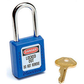 Master Lock Safety 410 Series Thermoplastic Padlock, Blue, 410BLU