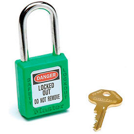 Master Lock Company 410GRN Master Lock® Safety 410 Series Zenex® Thermoplastic Padlock, Green, 410GRN image.