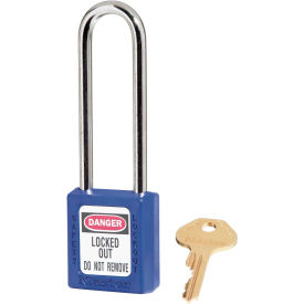 Master Lock Thermoplastic Zenex 410KALTBLU Safety Padlock, 3
