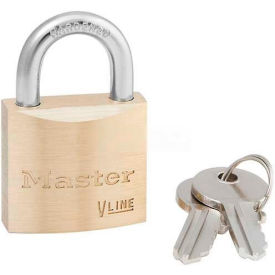 Master Lock Company 4130KA Master Lock® No. 4130KA General Security Brass Solid Body Padlocks image.