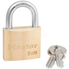 Master Lock Company 4140KA-3231 Master Lock® No. 4140KA - 3231 General Security Brass Solid Body Padlocks image.
