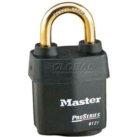 Master Lock Company 6121KAB Master Lock® No. 6121KAB High Security Steel Weather Resistant Covered Laminated Padlocks image.