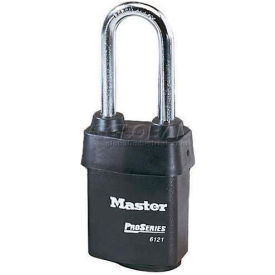 Master Lock Company 6121KALJ Master Lock® No. 6121KALJ High Security Steel Weather Resistant Covered Laminated Padlocks image.