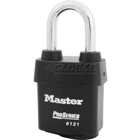 Master Lock Company 6121LF Master Lock® No. 6121LF High Security Steel Weather Resistant Covered Laminated Padlocks image.