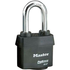 Master Lock Company 6127KALH Master Lock® No. 6127KALH High Security Steel Weather Resistant Covered Laminated Padlocks image.