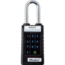 Master Lock Company 6400LJENT Master Lock® Bluetooth ProSeries Extended Shackle Padlock for Business Applications image.