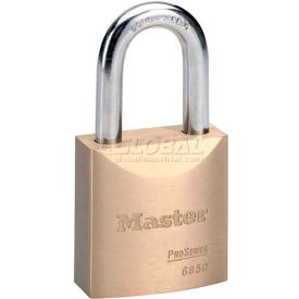 Master Lock Company 6850 Master Lock® No. 6850 High Security Brass Solid Body Padlocks image.
