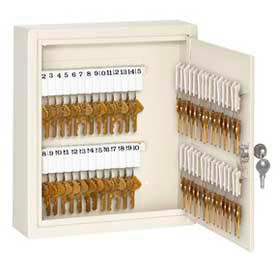 Master Lock® No. 7125D Heavy Duty Key Cabinet - Holds 60-Keys 12-1/4""W x 3""D x 10-1/4""H 2 Keys