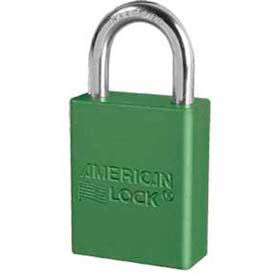 Master Lock Company A1105GRN American Lock® No. A1105GRN Solid Aluminum Rectangular Padlock - Green image.