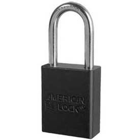 Master Lock Company A1106BLK American Lock® No. A1106BLK Solid Aluminum Rectangular Padlock - Black image.