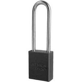 Master Lock Company A1107BLK American Lock® No. A1107BLK Solid Aluminum Rectangular Padlock - Black image.