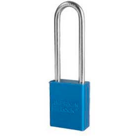 Master Lock Company A1107BLU American Lock® No. A1107BLU Solid Aluminum Rectangular Padlock - Blue image.