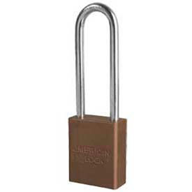 Master Lock Company A1107BRN American Lock® No. A1107BRN Solid Aluminum Rectangular Padlock - Brown image.