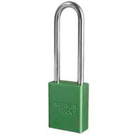 Master Lock Company A1107GRN American Lock® No. A1107GRN Solid Aluminum Rectangular Padlock - Green image.