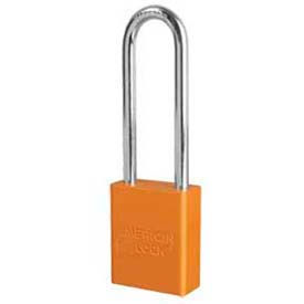 Master Lock Company A1107ORJ American Lock® No. A1107ORJ Solid Aluminum Rectangular Padlock - Orange image.