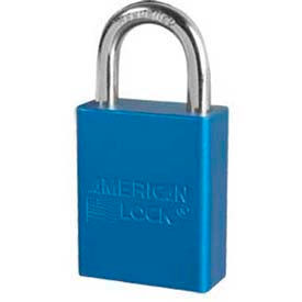 Master Lock Company A1165BLU American Lock® No. A1165BLU Solid Aluminum Rectangular Padlock - Blue image.