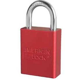 Master Lock Company A1165RED American Lock® No. A1165RED Solid Aluminum Rectangular Padlock - Red image.