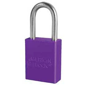 Master Lock Company A1166PRP American Lock® No. A1166PRP Solid Aluminum Rectangular Padlock - Purple image.