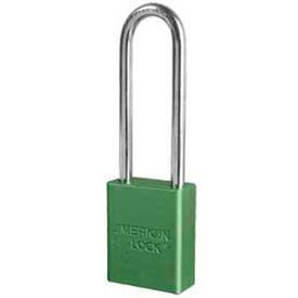 Master Lock Company A1167GRN American Lock® No. A1167GRN Solid Aluminum Rectangular Padlock - Green image.