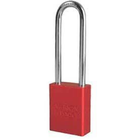 Master Lock Company A1167RED American Lock® No. A1167RED Solid Aluminum Rectangular Padlock - Red image.
