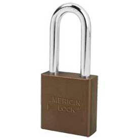 Master Lock Company A1206BRN American Lock® No. A1206BRN Solid Aluminum Rectangular Padlock - Brown image.