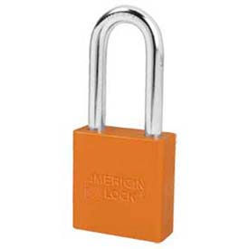 Master Lock Company A1206ORJ American Lock® No. A1206ORJ Solid Aluminum Rectangular Padlock - Orange image.