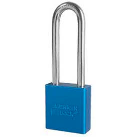 Master Lock Company A1207BLU American Lock® No. A1207BLU Solid Aluminum Rectangular Padlock - Blue image.