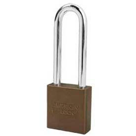 Master Lock Company A1207BRN American Lock® No. A1207BRN Solid Aluminum Rectangular Padlock - Brown image.